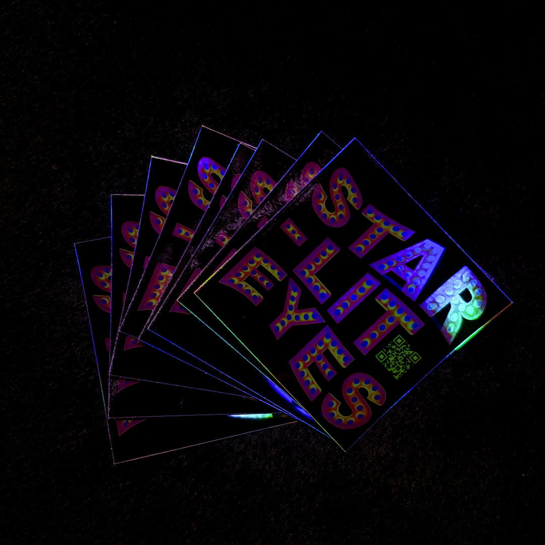 "Starlit Eyes" Holographic Sticker