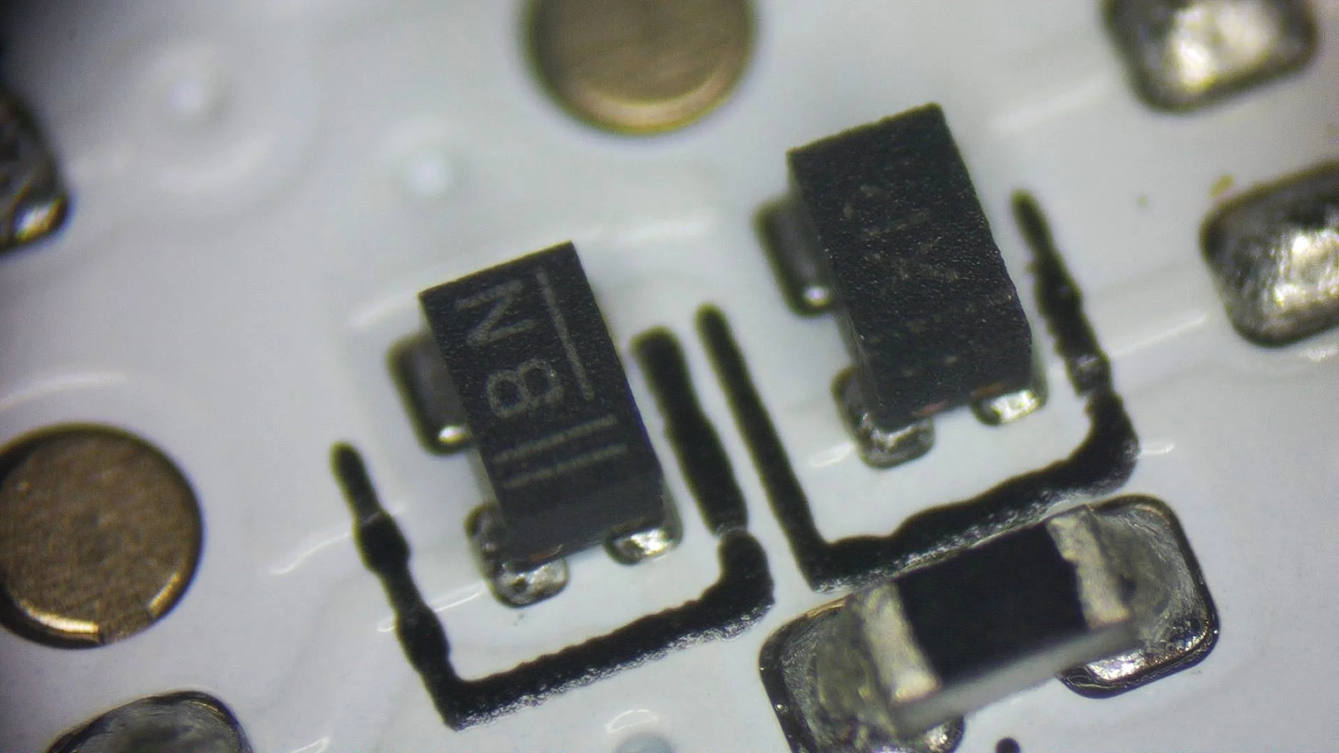 Ultra-small SOT-883 surface mount transistor packages