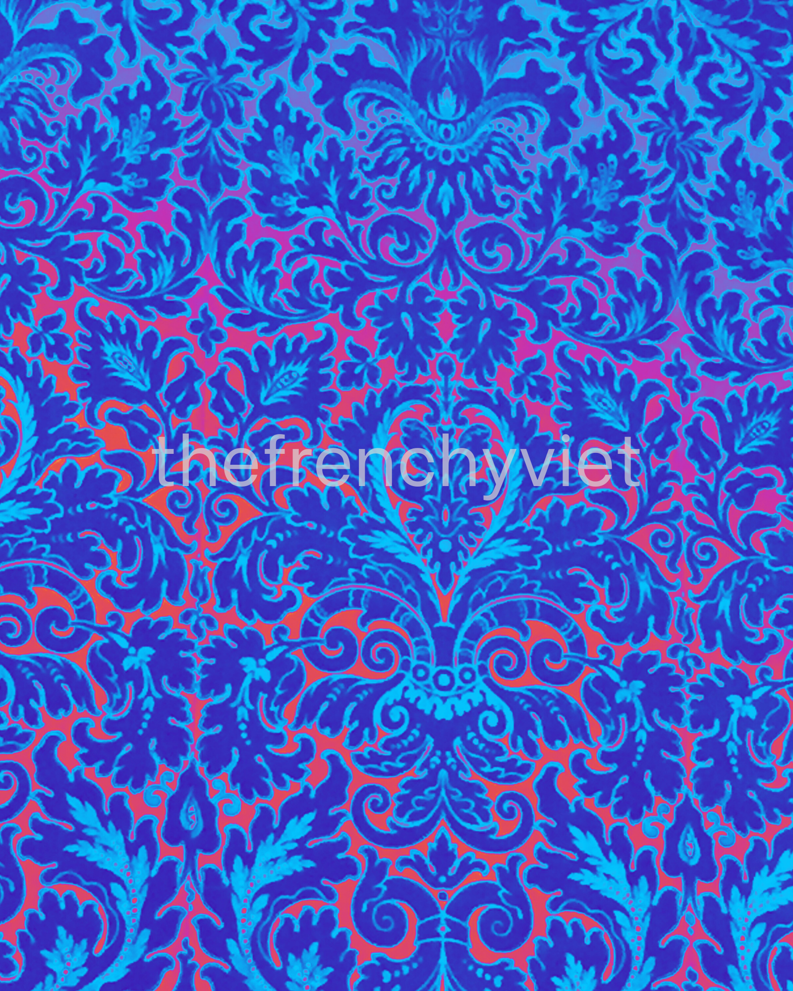 copyright Flocking on wall, Palace of Versailles, in blues and pink effect.png