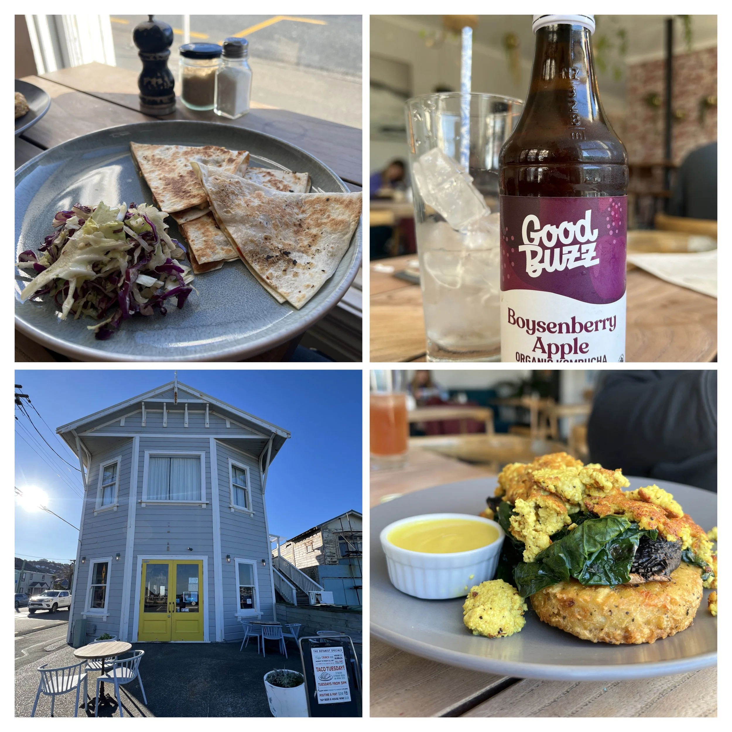 Plantbased dishes at The Botanist, Wellington