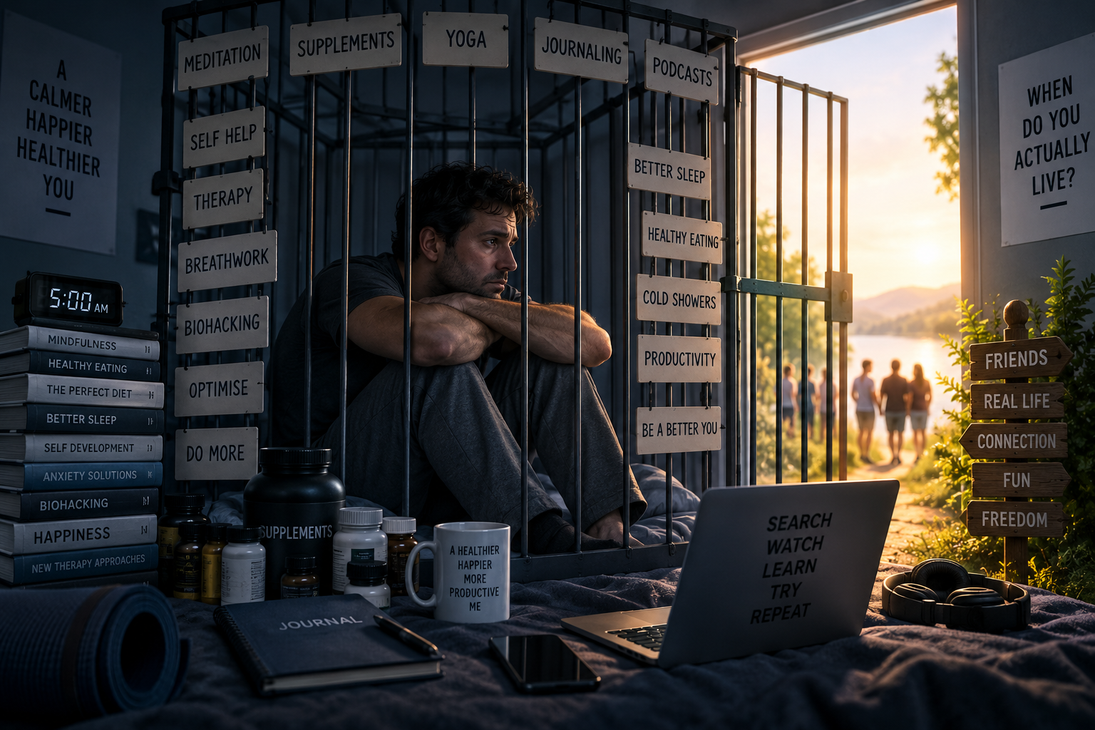 When Wellbeing Becomes a Prison: Why Men Get Stuck Trying to Fix Their Mental Health