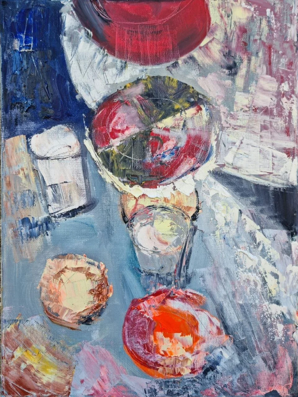 A Drink in Manhattan Historical Society
2026, Oil on canvas, 30 × 40 cm