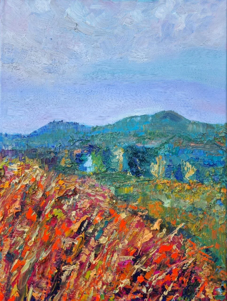 Merigar Nr.3, 2026, Oil on canvas, 30 × 40 cm