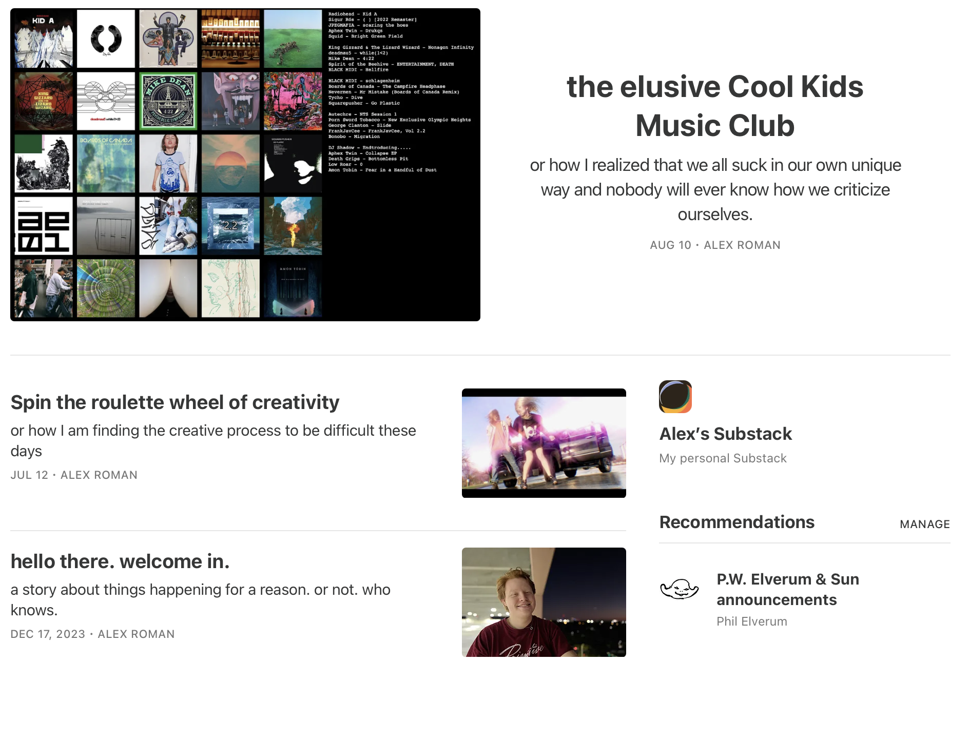Image of Alex's Substack Blog