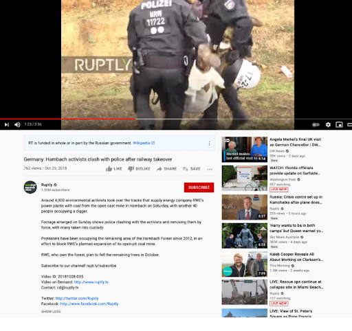 Germany: Hambach activists clash with police after railway takeover