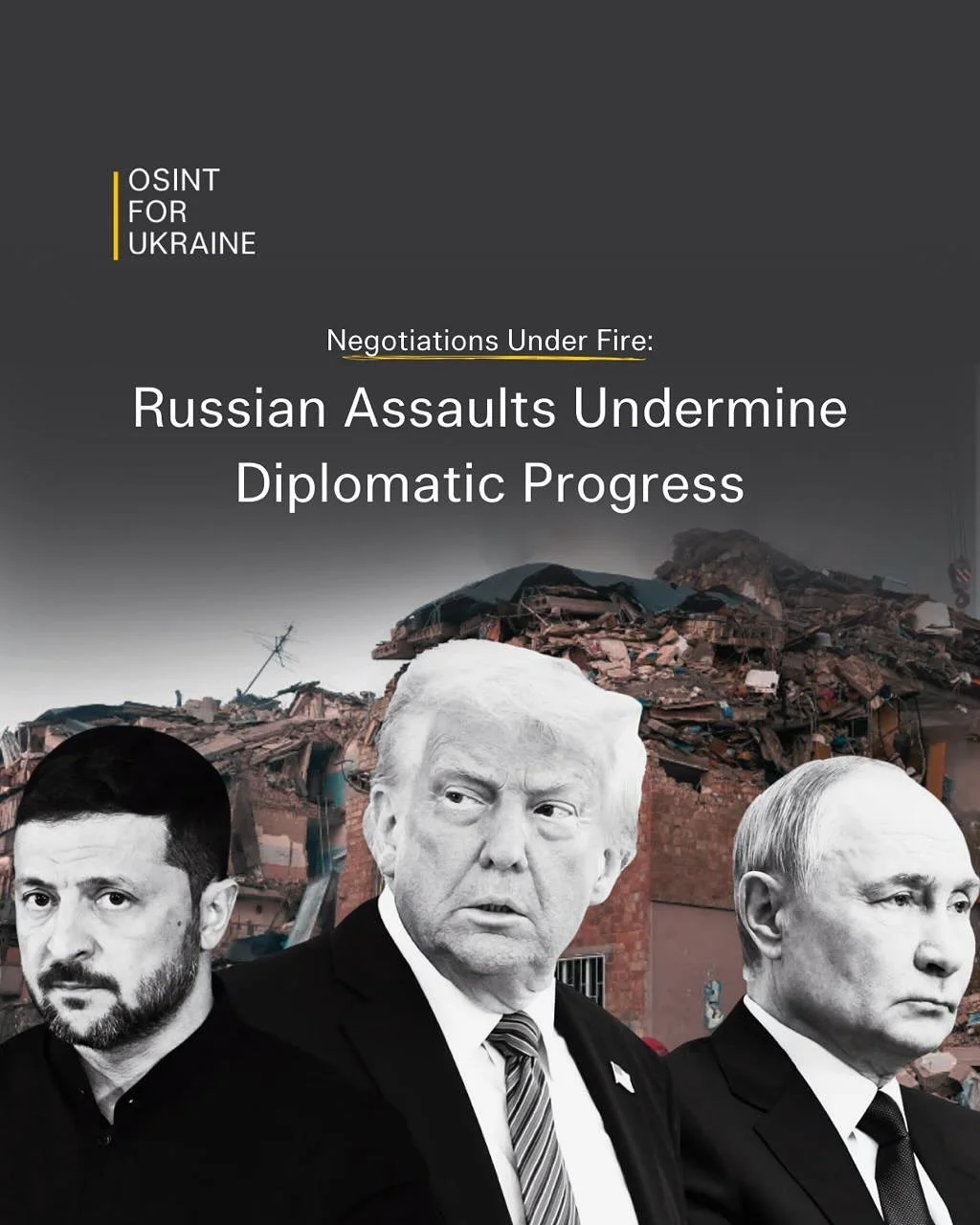 🇺🇦 Negotiations Under Fire

 As peace talks take place, Russian missile and drone strikes devastate Kyiv, killing civilians, hitting diplomatic sites, and crippling infrastructure. 

These assaults undermine diplomatic progress and fuel distrust in