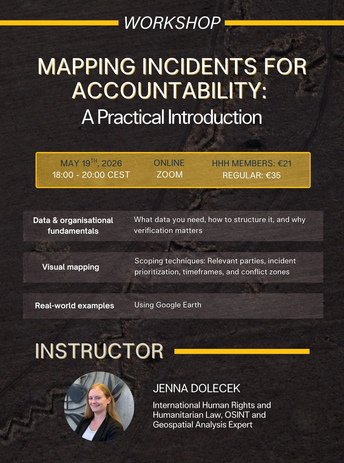 📍 Workshop: Mapping Incidents for Accountability &ndash; A Practical Introduction

We&rsquo;re excited to invite you to a hands-on online workshop in collaboration with @humanityhub , designed to equip participants with essential skills in incident 