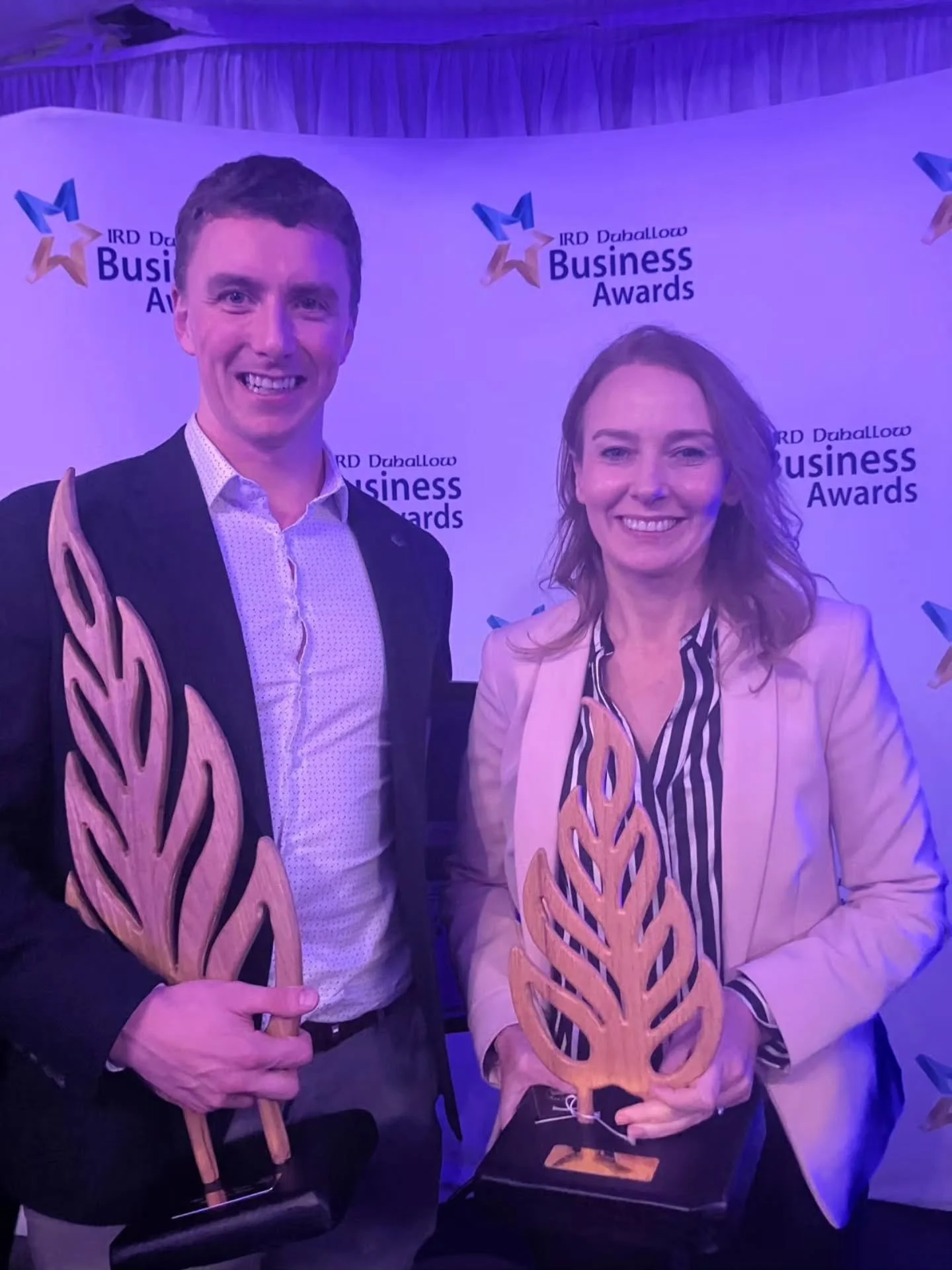 1. Rory with the Best overall business award &amp; Paula representing Claddagh Designs winner of the Best in the Creative Industry. 
A fantastic night for both Macroom Businesses. 🤗
Massive congratulations!! 

2. Best overall business at IRD AWARDS 