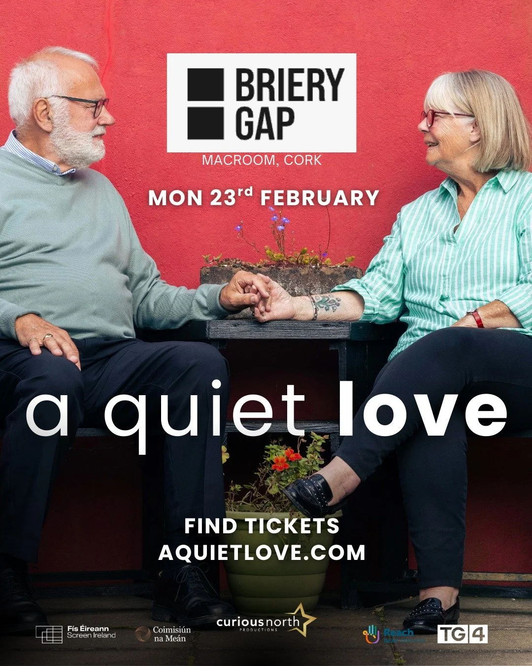 A QUIET LOVE at Briery Gap

We&rsquo;re delighted to announce that A Quiet Love will be screened in Briery Gap, Macroom on 23rd February at 8pm.

The film is produced by Se&aacute;n Herlihy from Renanirree, who many in the area will know. Se&aacute;n