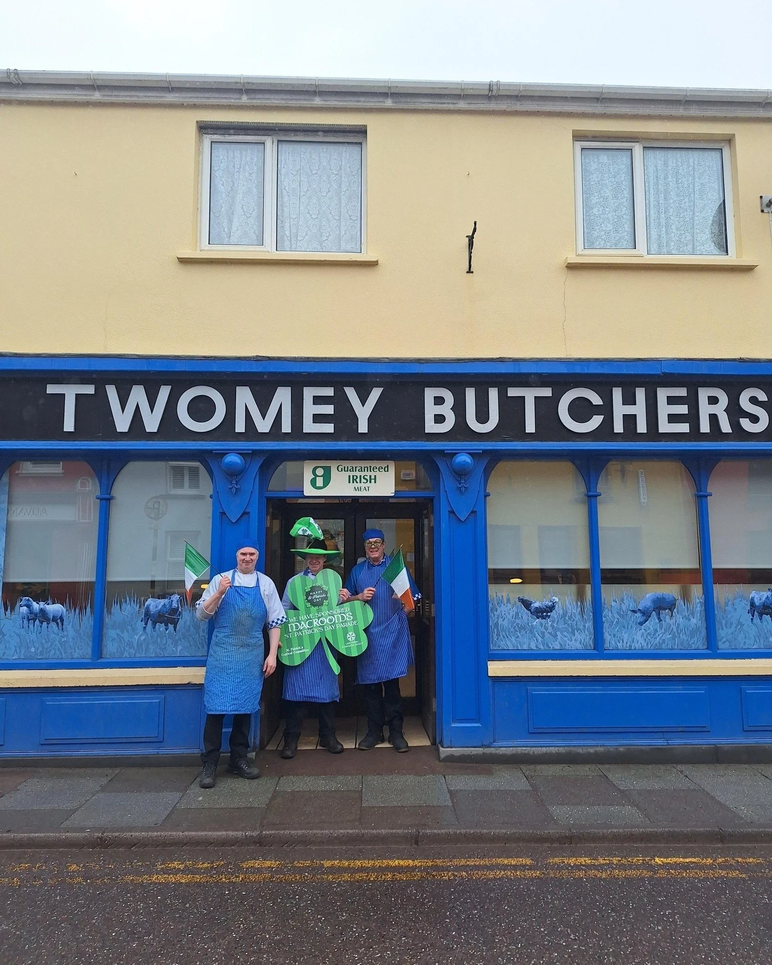 ☘️ Sponsor Spotlight ☘️ 

🌟Twomey Butchers 🌟
Delighted to have this local business's support for the Macroom St. Patrick's Day Parade.
Please support the businesses that support us, our sponsors make it all possible. 
Go raibh m&iacute;le maith aga