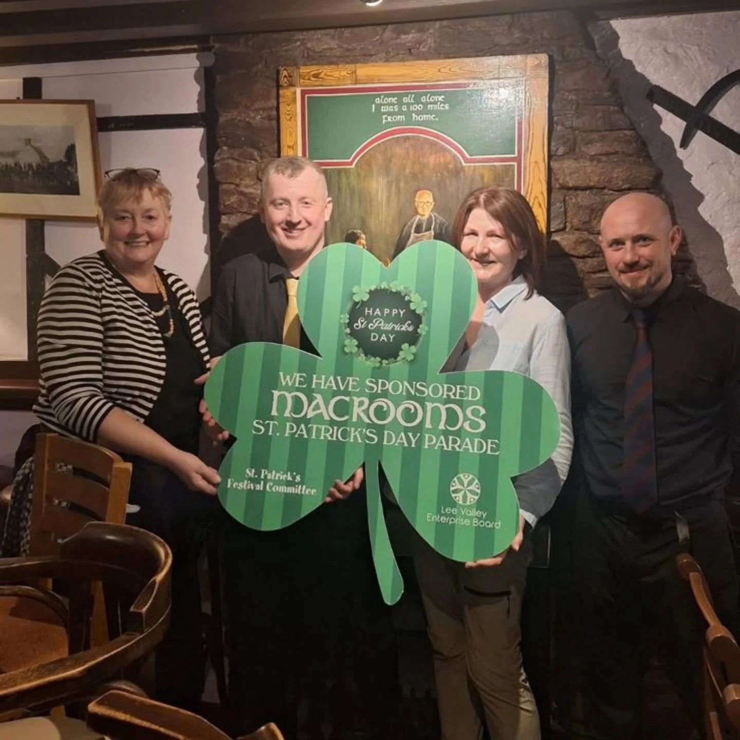 ☘️ Sponsor Spotlight ☘️ 

🌟The Auld Triangle🌟
Delighted to have this local business's support for the Macroom St. Patrick's Day Parade.
Please support the businesses that support us, our sponsors make it all possible. 
Go raibh m&iacute;le maith ag