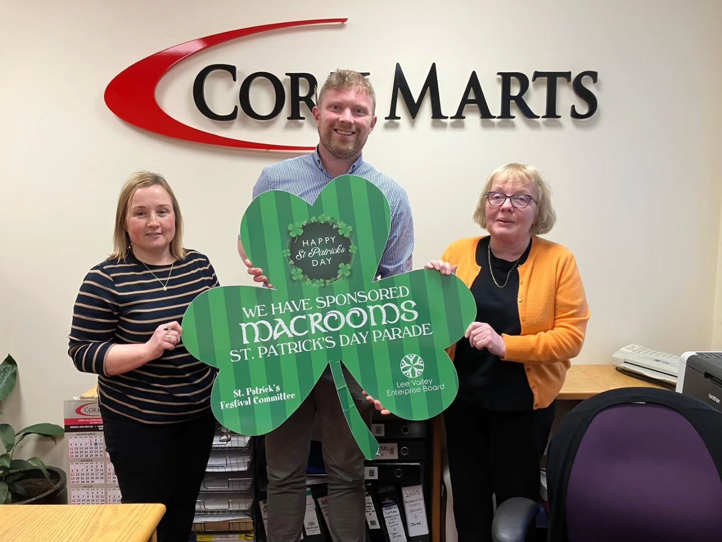 ☘️ Sponsor Spotlight ☘️ 

🌟 Cork Marts 🌟
Delighted to have this local business's support for the Macroom St. Patrick's Day Parade.
Please support the businesses that support us, our sponsors make it all possible. 
Go raibh m&iacute;le maith agaibh.