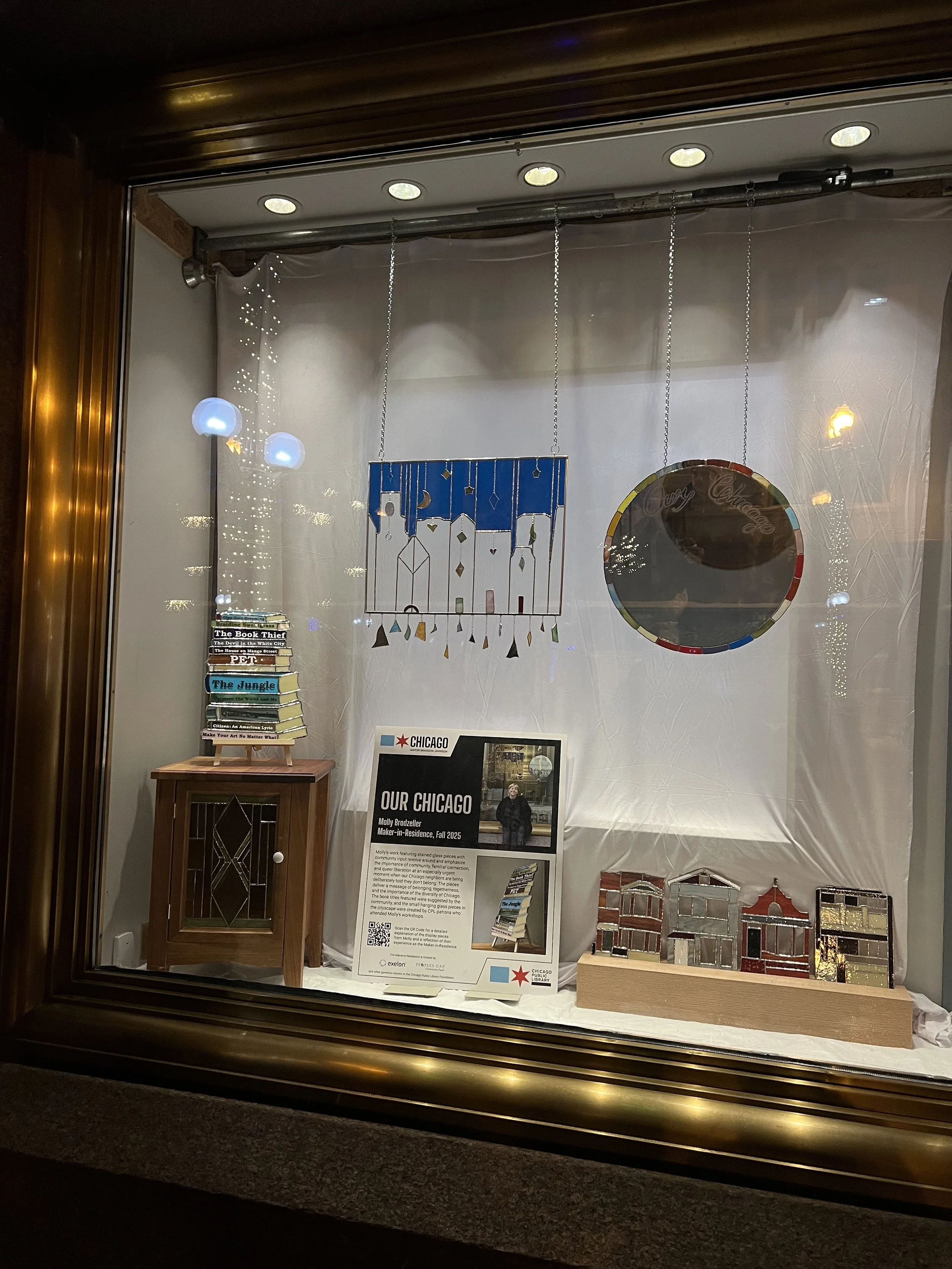 Chicago Public Library  x Stained Glass by Molly B. 