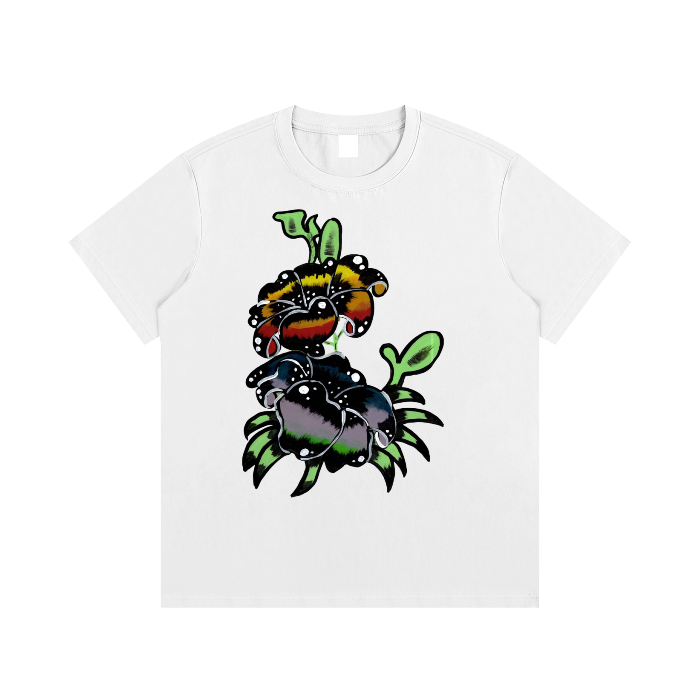 Brodi Springs Lillie Rainbow Flower Men's Graphic T-shirt