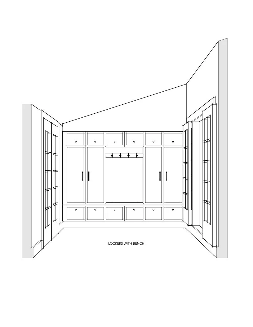 Lockers with Bench