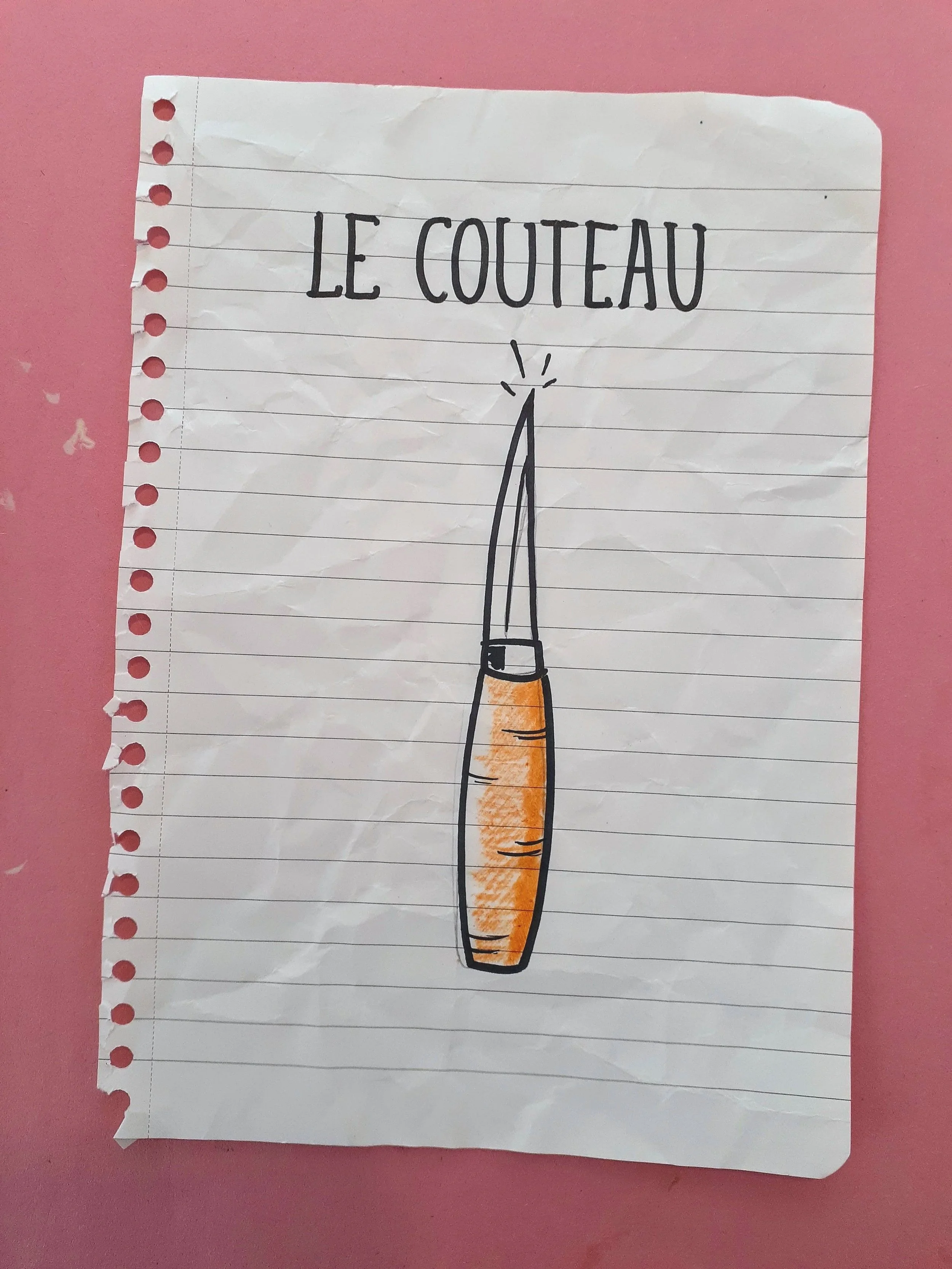 Les outils - le couteau