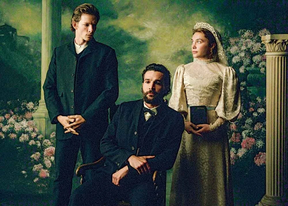 East of Eden wedding picture with Adam, Cathy, and Charles.