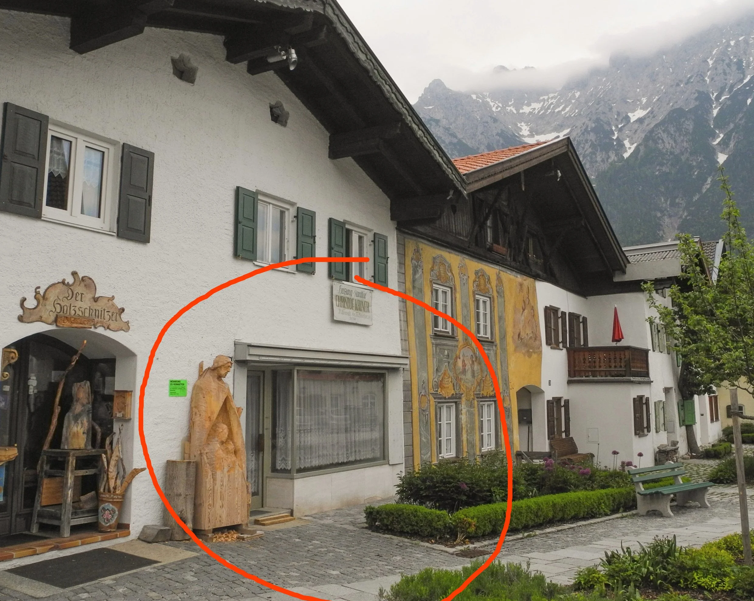 Die galerie braucht ein schaufenster