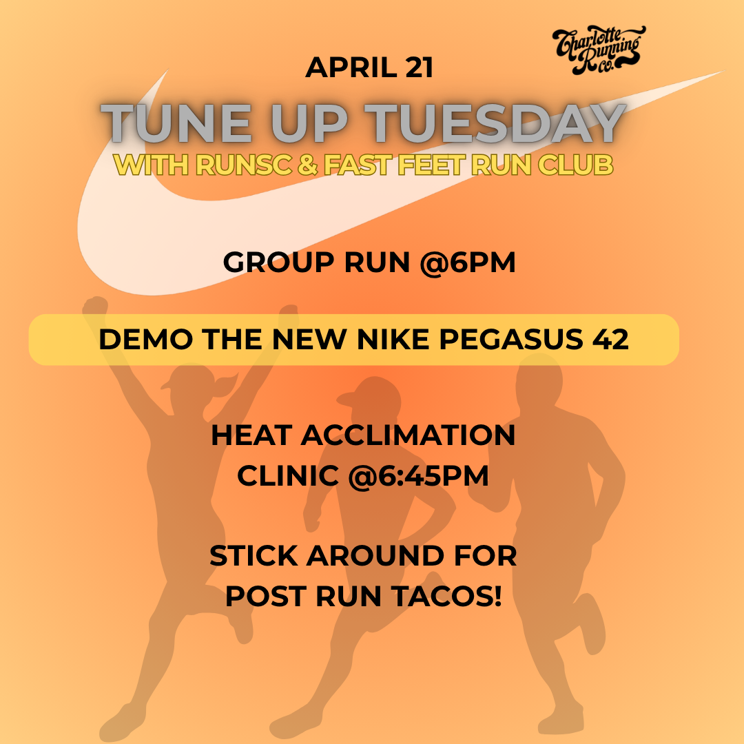 Tune up Tuesday with Run SC and Fast Feet Run Club x Nike