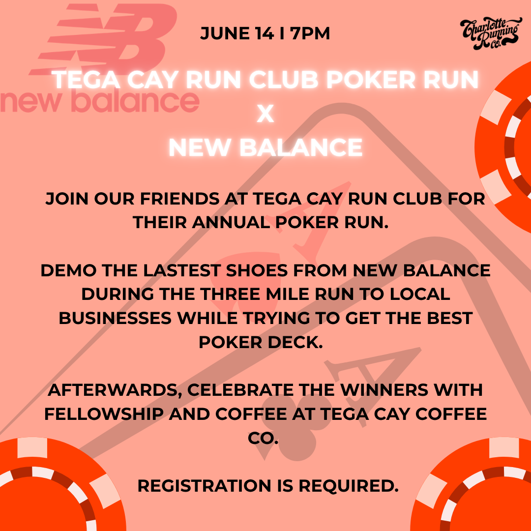 Tega Cay Run Club Poker run X New Balance