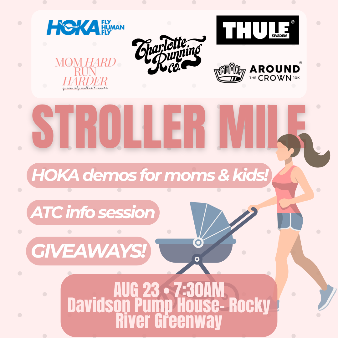 Stroller Mile with Mother Runners and Hoka