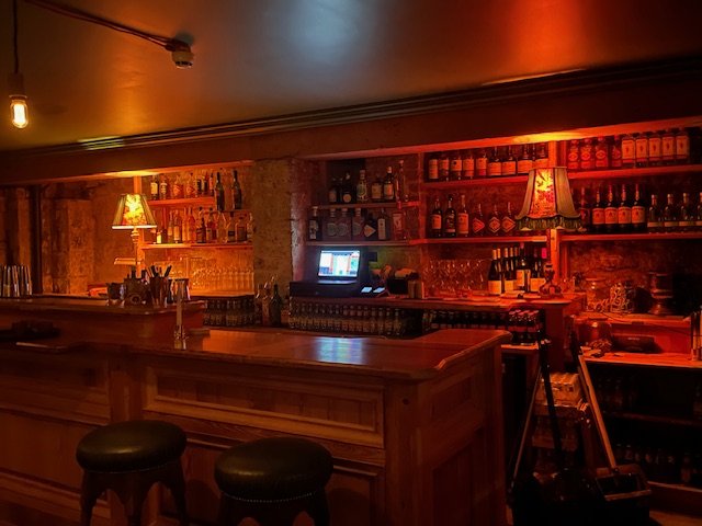Pair of pagoda shaped frames (vintage) made to order for O Regans Bar, Georges Street Dublin.