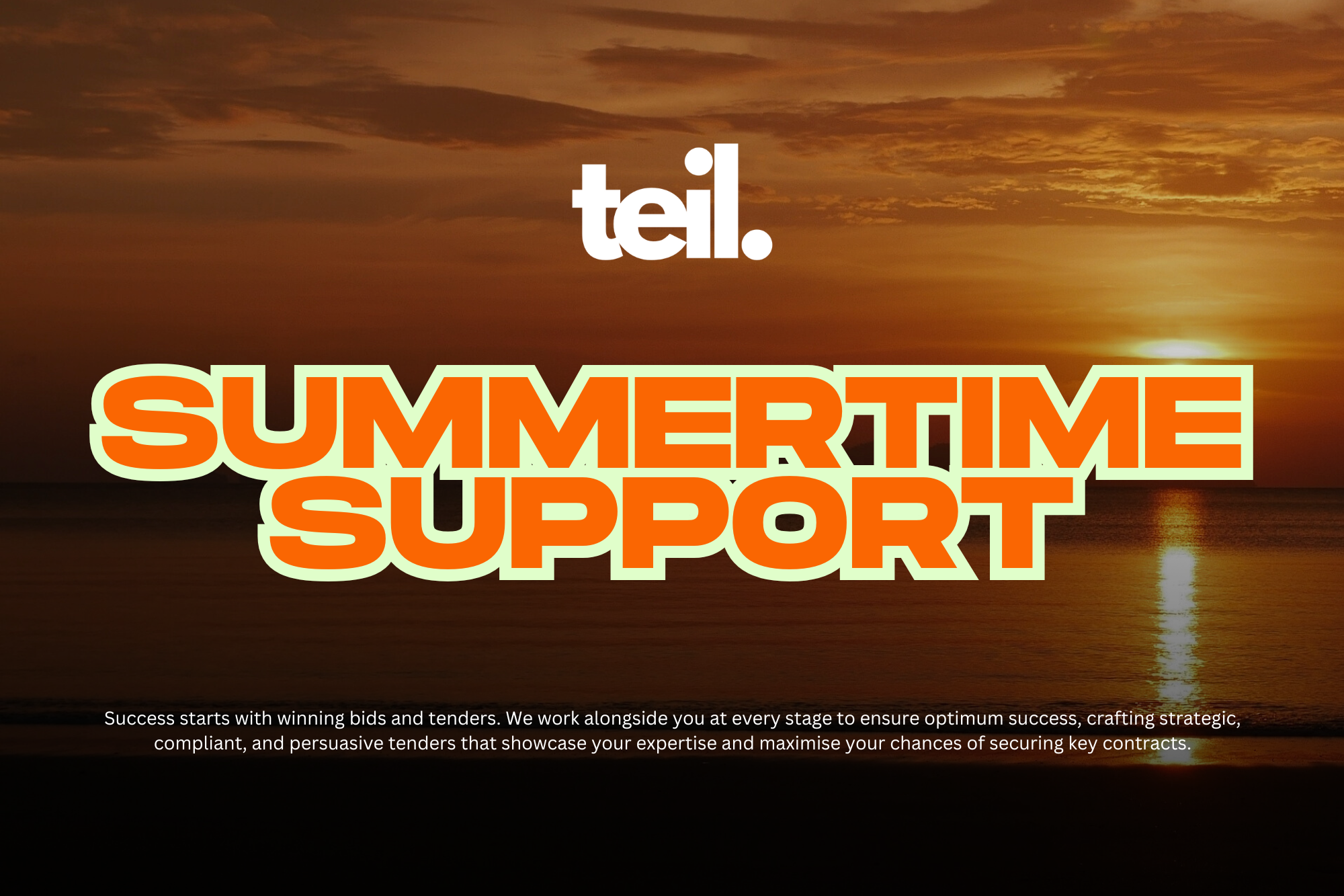 Summertime Support – Bids and Tenders in Peak Periods
