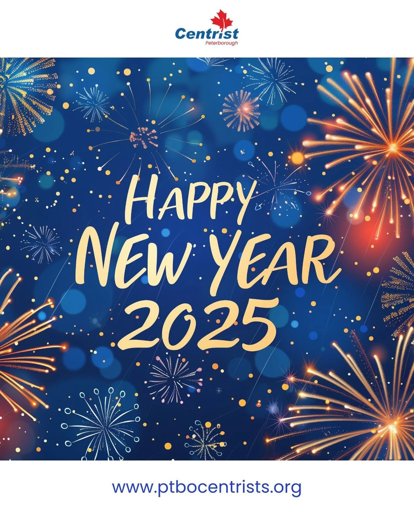 Cheers to a new year filled with opportunity, progress, and unity! Thank you for your support as we work towards a brighter future for Peterborough and beyond. Wishing you a safe and prosperous 2025! @centrist_party_canada #HappyNewYear #CentristPart
