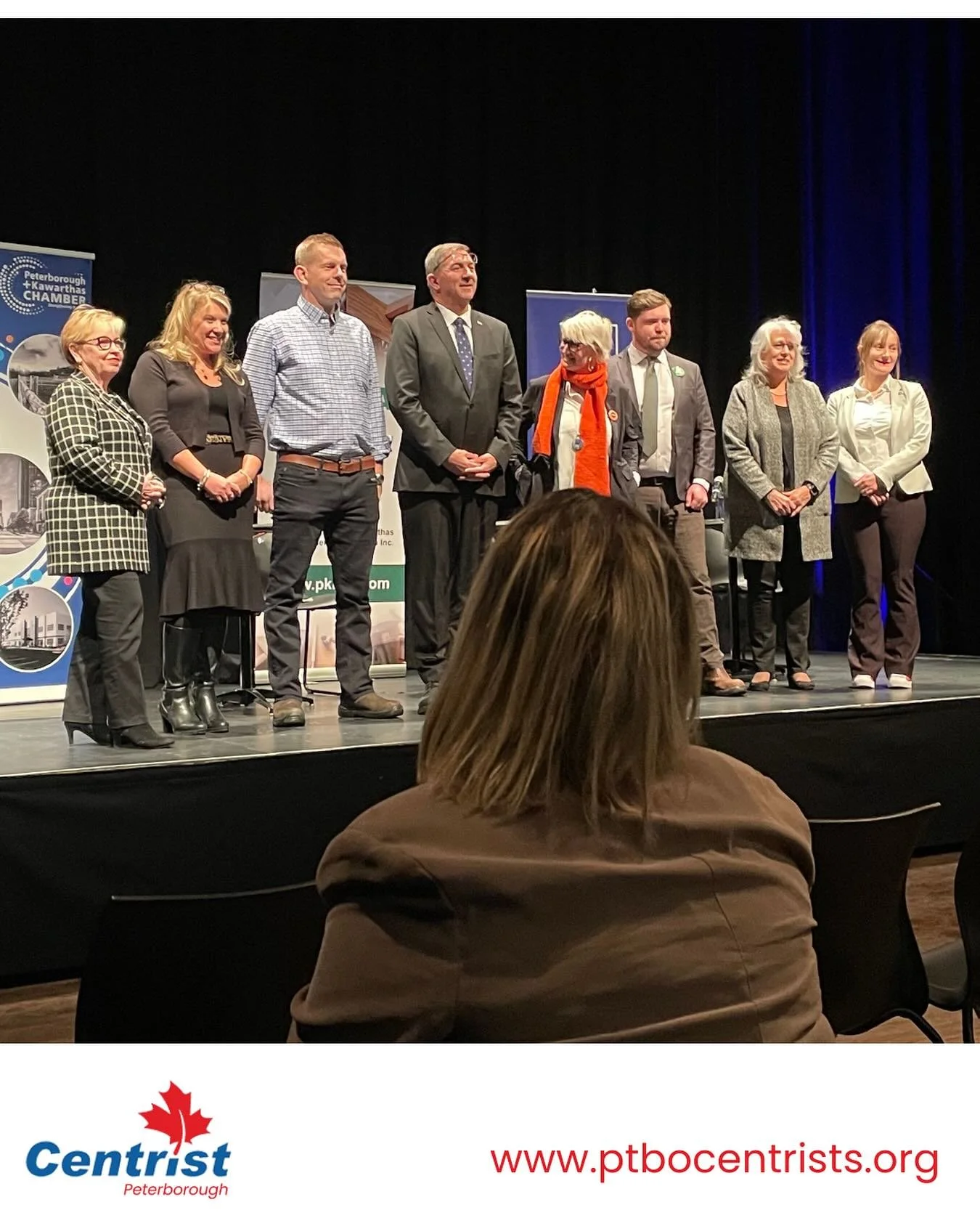 Our team attended last night&rsquo;s provincial debate hosted by @ptbokawarthaschamber, @p.k.h.b.a, and Central Lakes Realtors Association. @davesmithptbo emphasized the economy, while @ptbokndp and @ptbogreens highlighted social services. We need a 