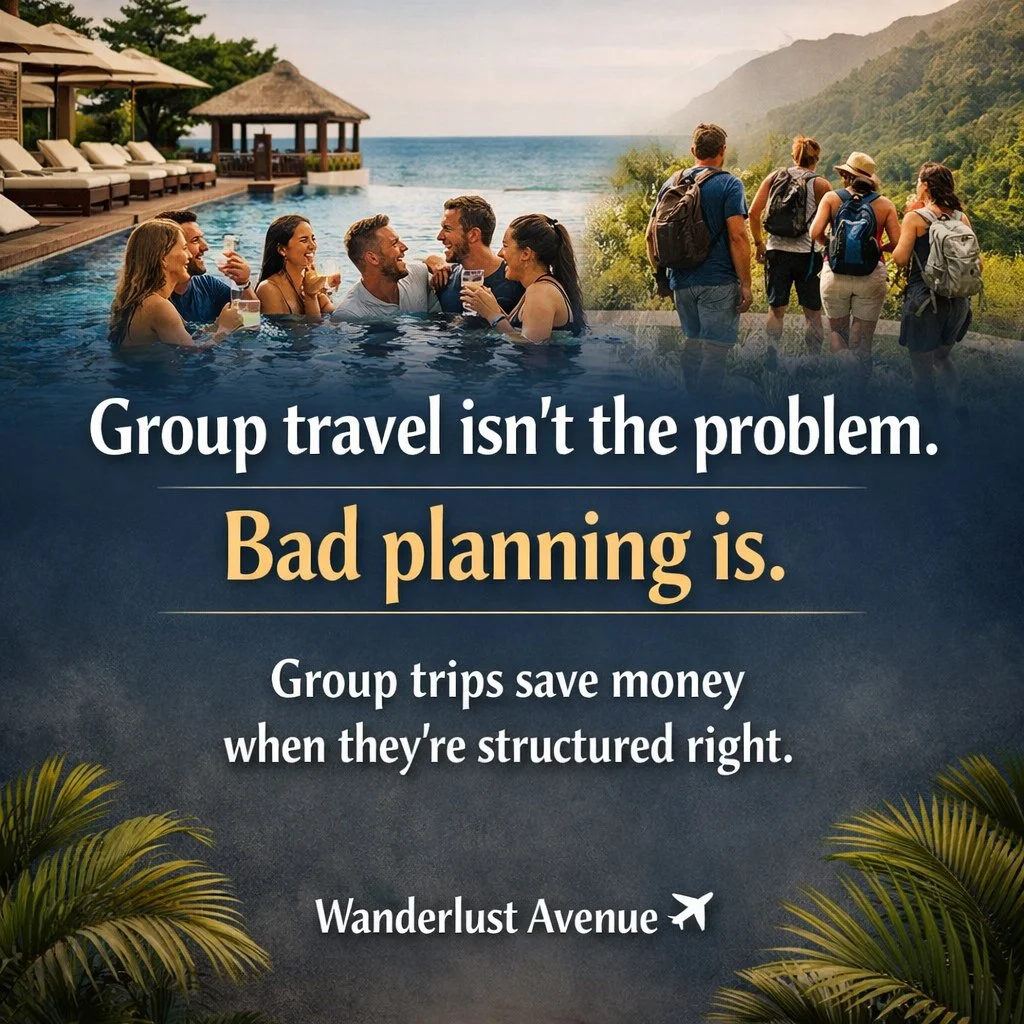 Group travel has a bad reputation &mdash; mostly from people who tried to plan it themselves.⁠
⁠
Here&rsquo;s the truth:⁠
✔️ Group rates⁠
✔️ Locked-in pricing⁠
✔️ Perks &amp; upgrades⁠
✔️ Payment plans⁠
✔️ One point of contact (me)⁠
⁠
Whether it&rsqu