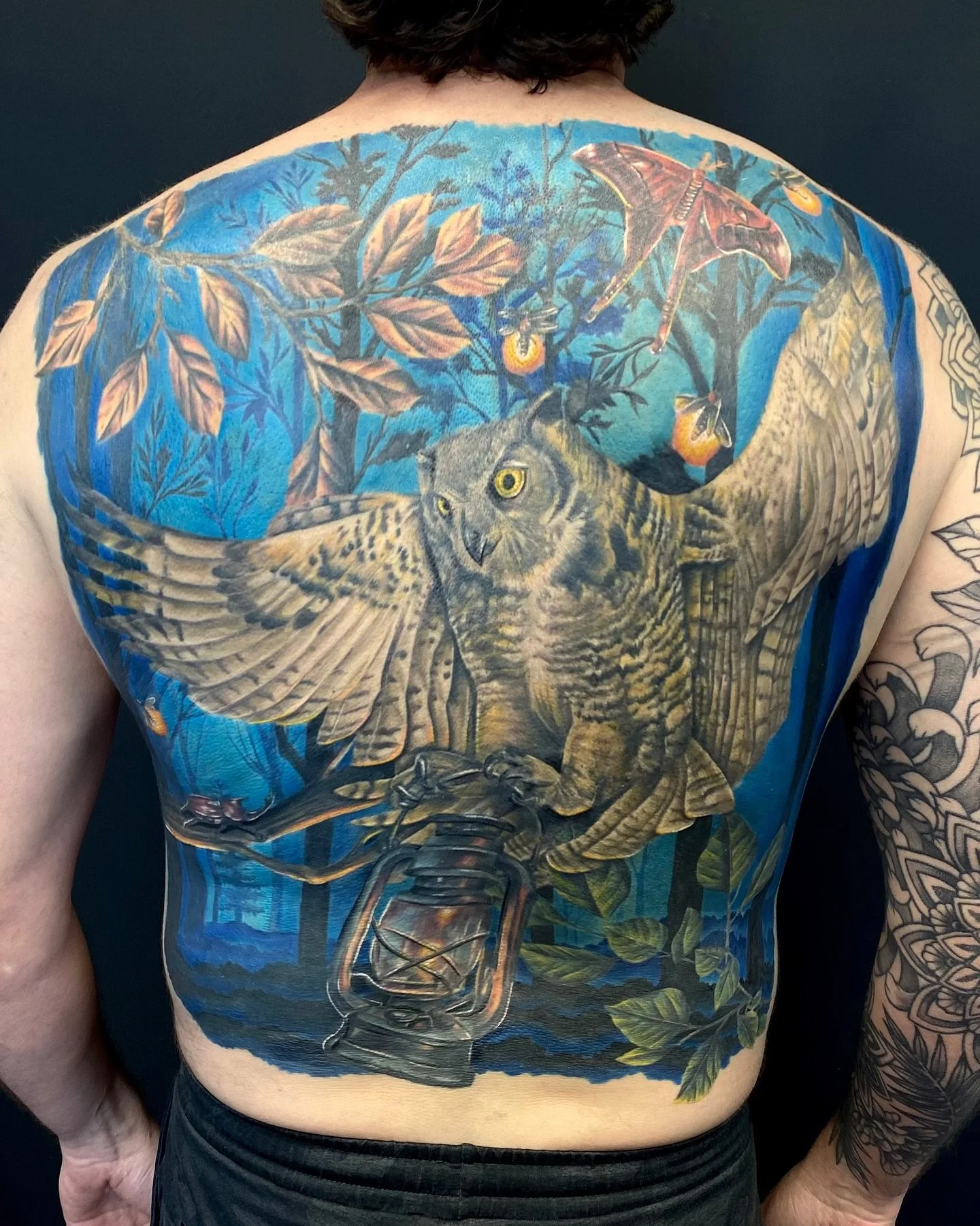 Thanks so much for coming in, Will! 

@nicolevtattoos

Nicole had a great time with this, and would love to do more full-color work. 

Interested in getting tattooed by Nicole? She&rsquo;s in the shop Tuesday through Saturday each week. Stop by for a