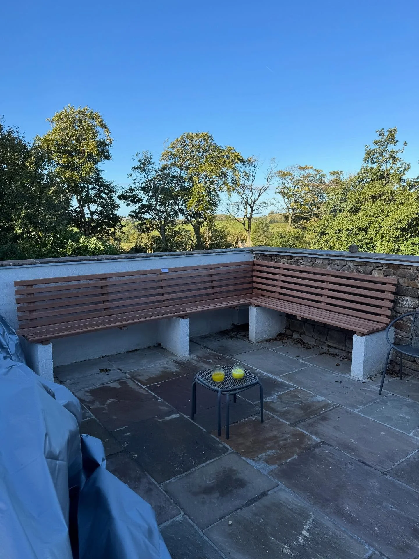 We recently made a new set of hardwood utile benches for our friends at Stephenson&rsquo;s lawns &amp; landscapes for their recent landscaping project. #hardwood #wood #woodworking #bespoke #joiner #joinery #benches #landscape
