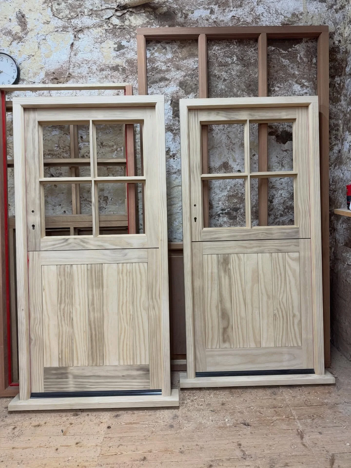 A pair of Accoya stable doors &amp; frames fitted with multi point locks we recently made and delivered to Northumberland. #accoya #stabledoor #door #joinery #bespoke