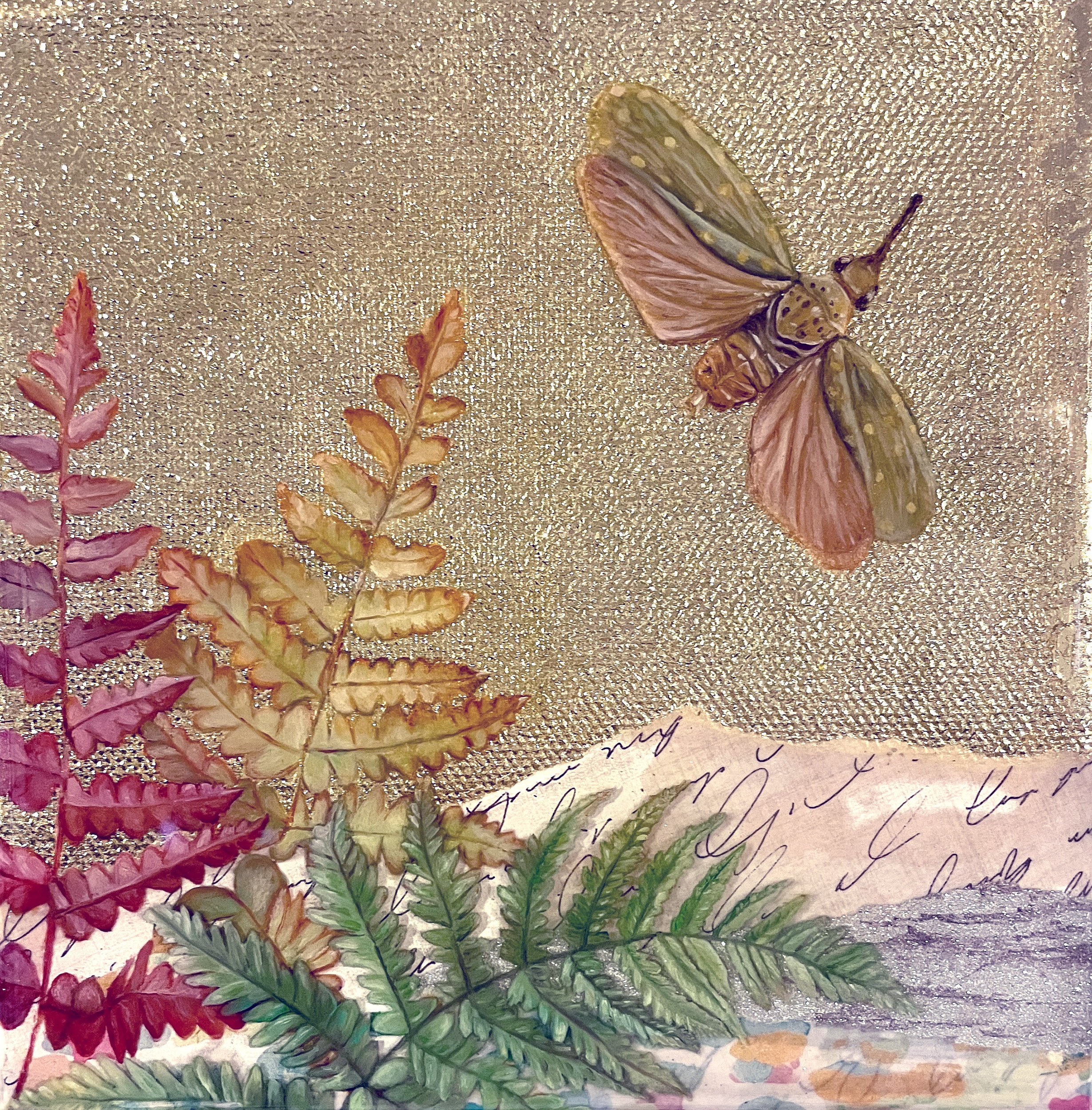Lanternfly
6" X 6" Mixed Media with Oil and Resin