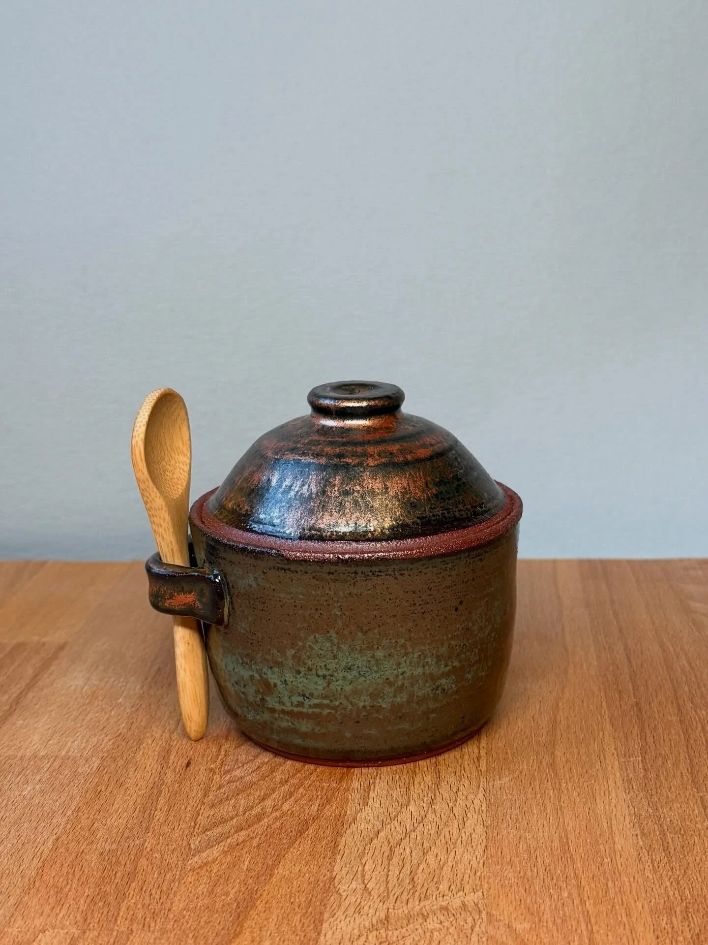 Here&rsquo;s a closer look at a few pieces from my latest firing. I love how the copper and greens matured!! 💕 Available today at the Center for Contemporary Arts.