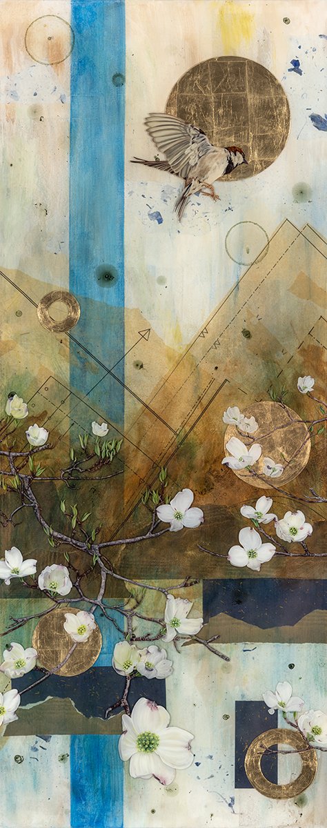 SOLD
Take Flight
40" X 16" Mixed Media with Oil, Resin, and 24K Gold Leaf