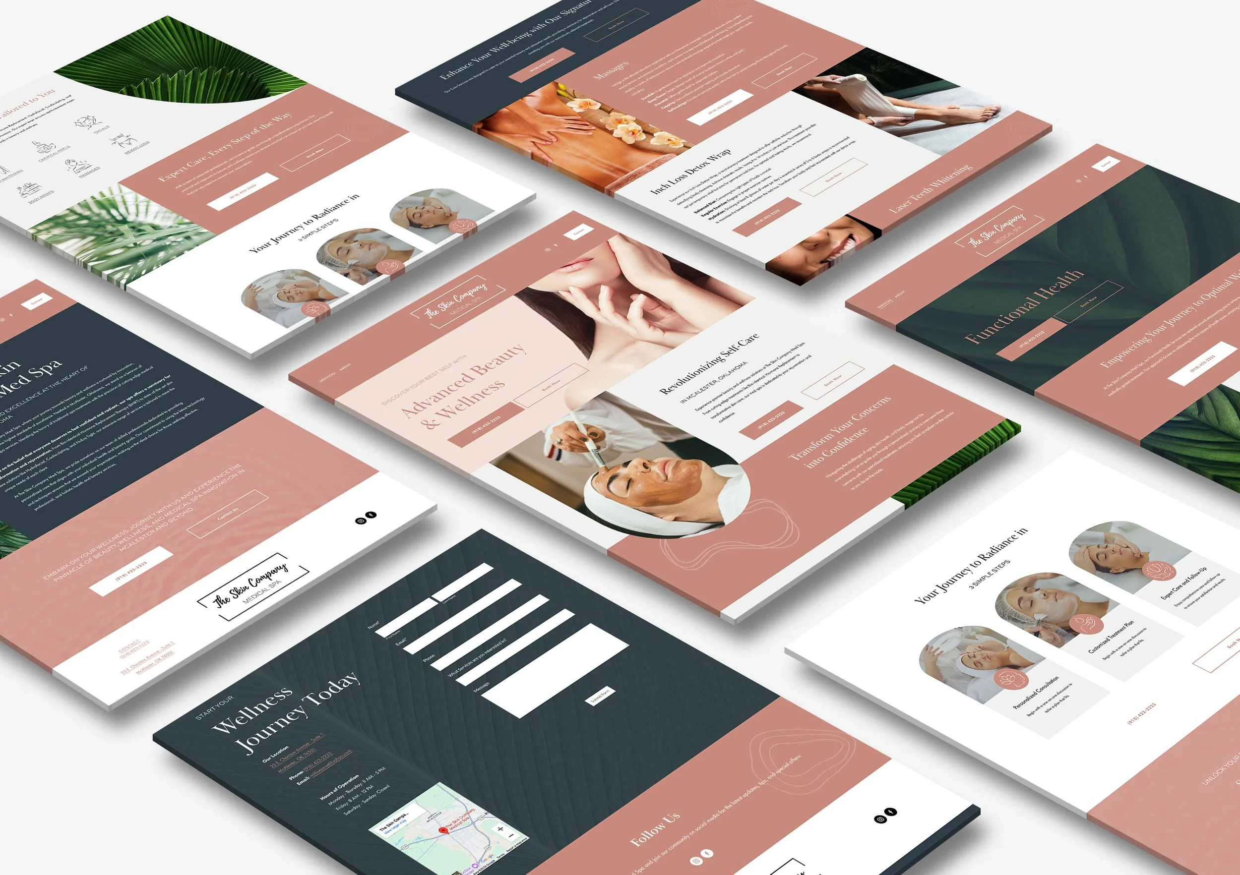 The Skin Company Website Mockup