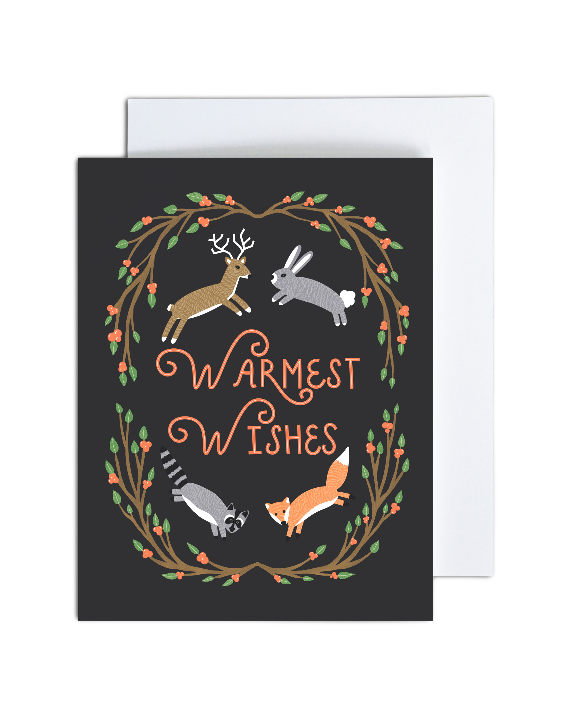 Woodland Animals Holiday Card