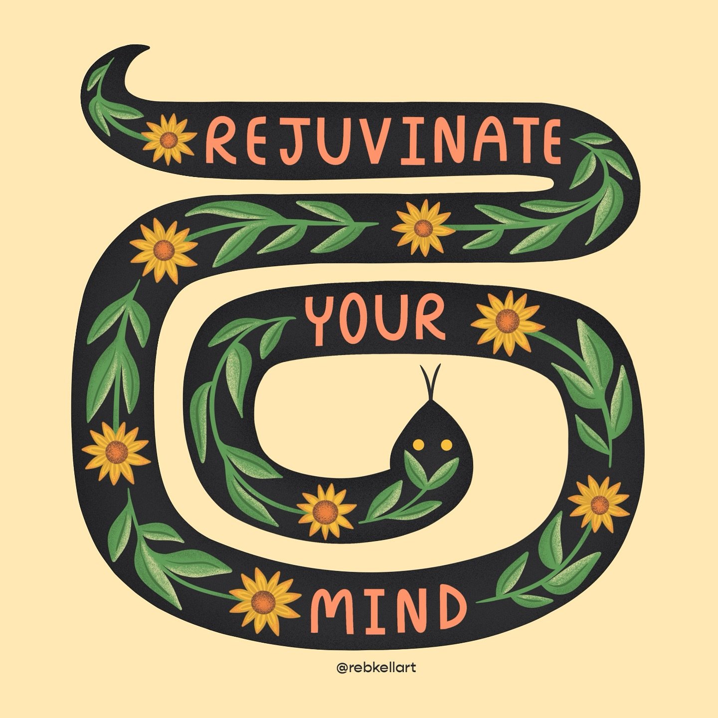 Lately I have been feeling really drawn to snakes, as symbolic creatures of transformation, renewal, and creativity. ✨🐍✨ 

The sun has started shining longer and more often in Seattle, and I&rsquo;ve been loving the fresh, rejuvenating energy it&rsq