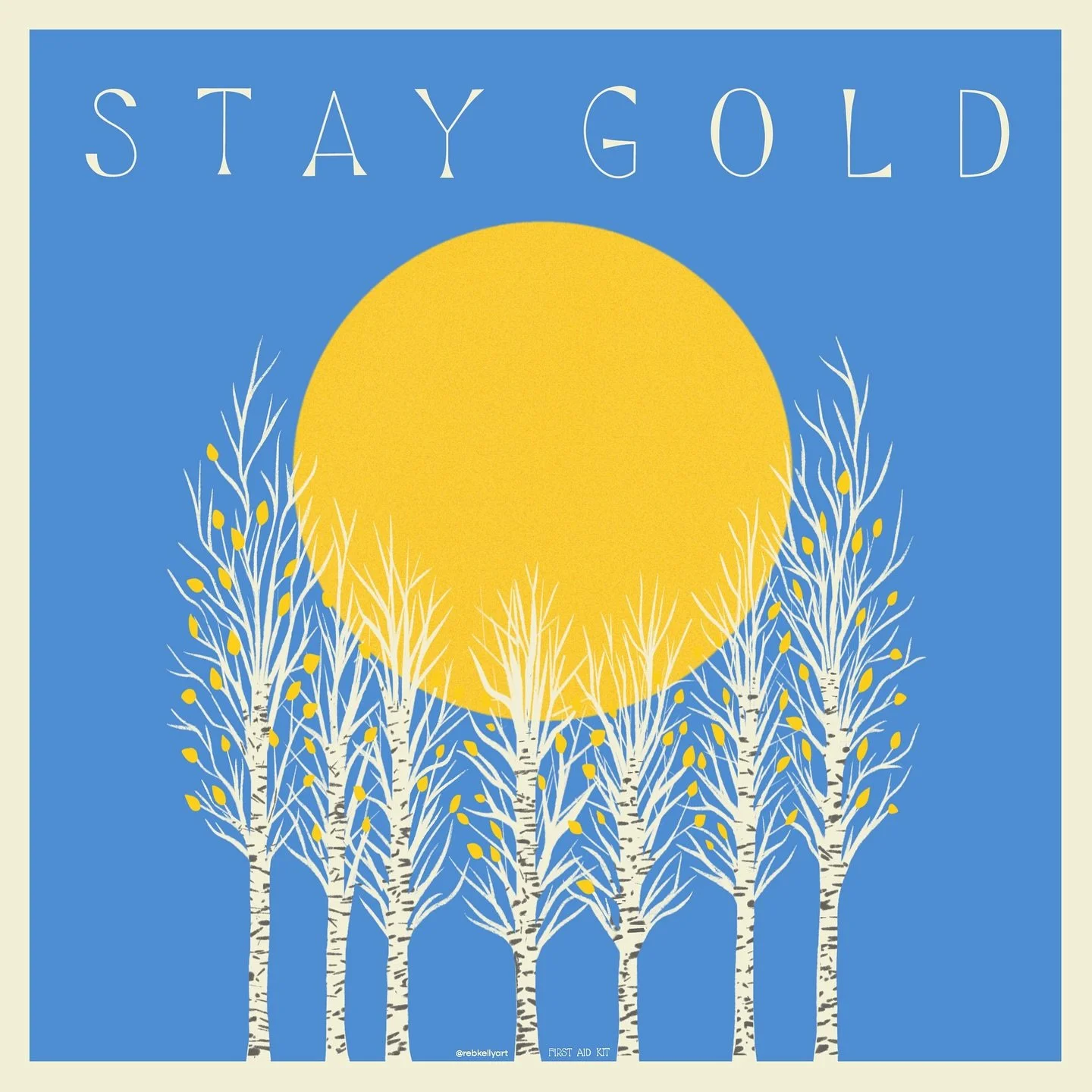 🗓️ Day 3 of the @letteringstylechallenge !
✍️ Prompt: Serif 
🎵 Album: Stay Gold, First Aid Kit 🌟

Did you know that the Swedish folk duo, Johanna and Klara S&ouml;derberg, are sisters ? Their beautiful harmonies and lyrics always feel seem to soot