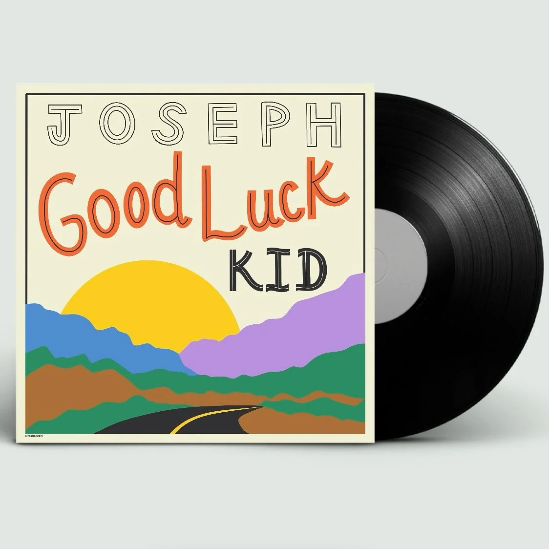 🗓️ Day 5 of the @letteringstylechallenge 
✍️ Lettering Style: Show Card 
🎵 Album: Good Luck Kid, Jospeh @thebandjoseph 

While this album is relatively recent (2019), the &ldquo;road movie&rdquo; vibes and coming of age themes of this album reminds