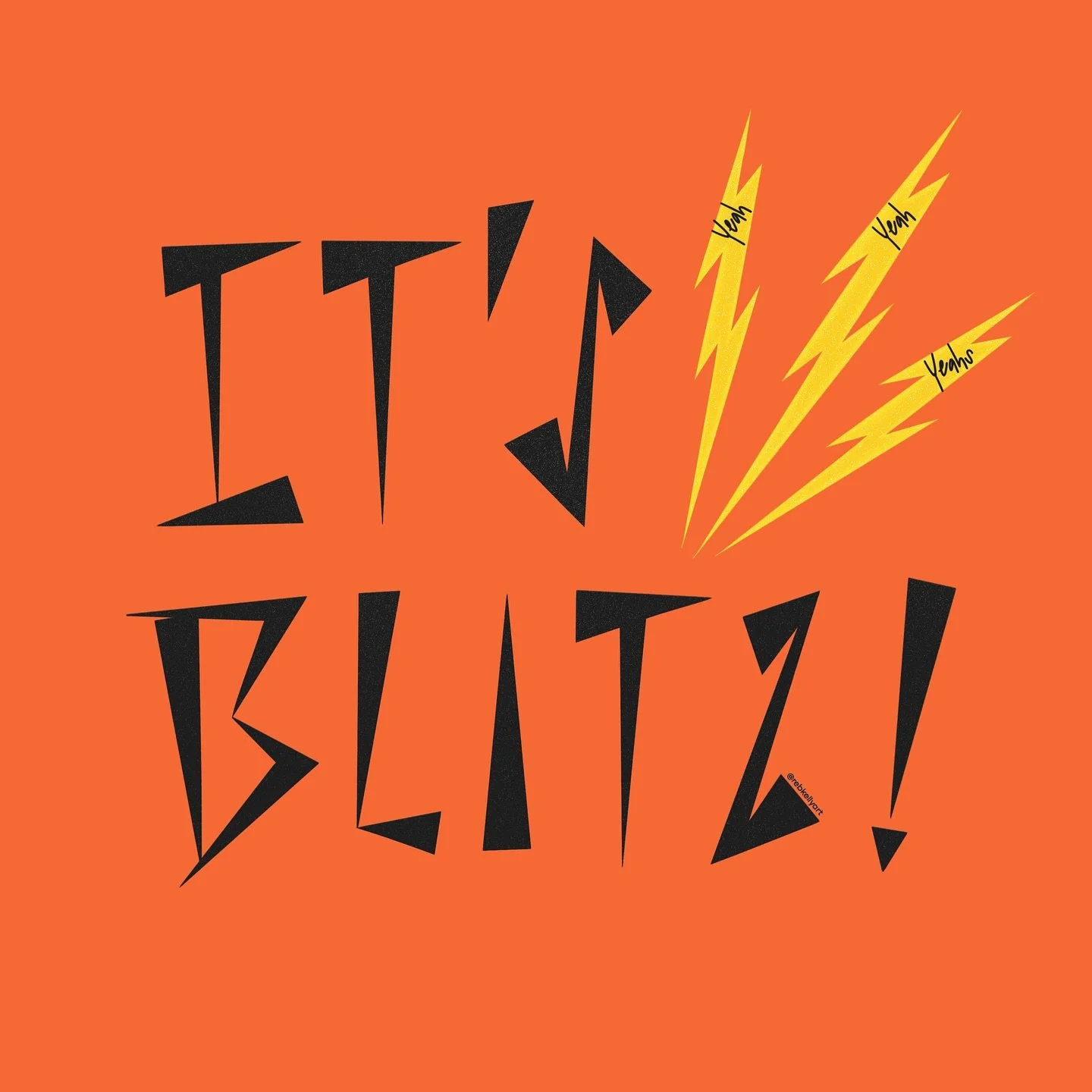 🗓️ Day 14 of the @letteringstylechallenge 
✍️ Lettering Prompt: Punk 
🎵 Album: It&rsquo;s Blitz!, by Yeah Yeah Yeahs

It&rsquo;s Blitz! Is the third studio album by @yeahyeahyeahs , released in 2009. This album is known to have marked a shift in th