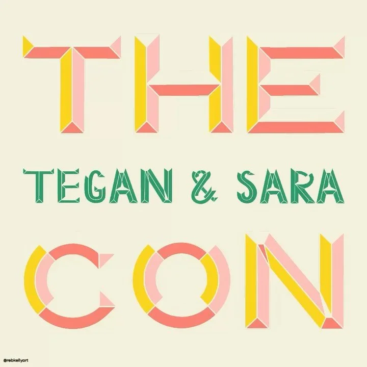 🗓️ Day 23 of the @letteringstylechallenge 
✍️ Lettering Prompt: Bevel 
🎵 Album: The Con, by Tegan &amp; Sara @teganandsarafoundation 

The Con was released in 2007, by the identical twin sister pop duo from Calgary, Tegan &amp; Sara. The album was 