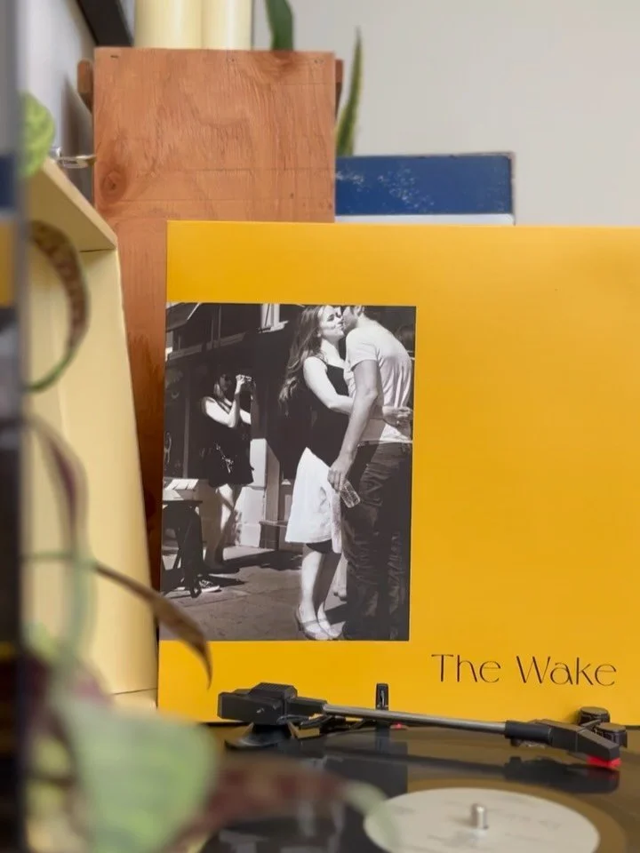I received my copy of The Wake in the mail, and have had the songs in my head all week, especially Signs (🔊sound on, first slide).

My long-time friend @thelynngentry asked me to do the design and layout of this record. Everything from the colors, t