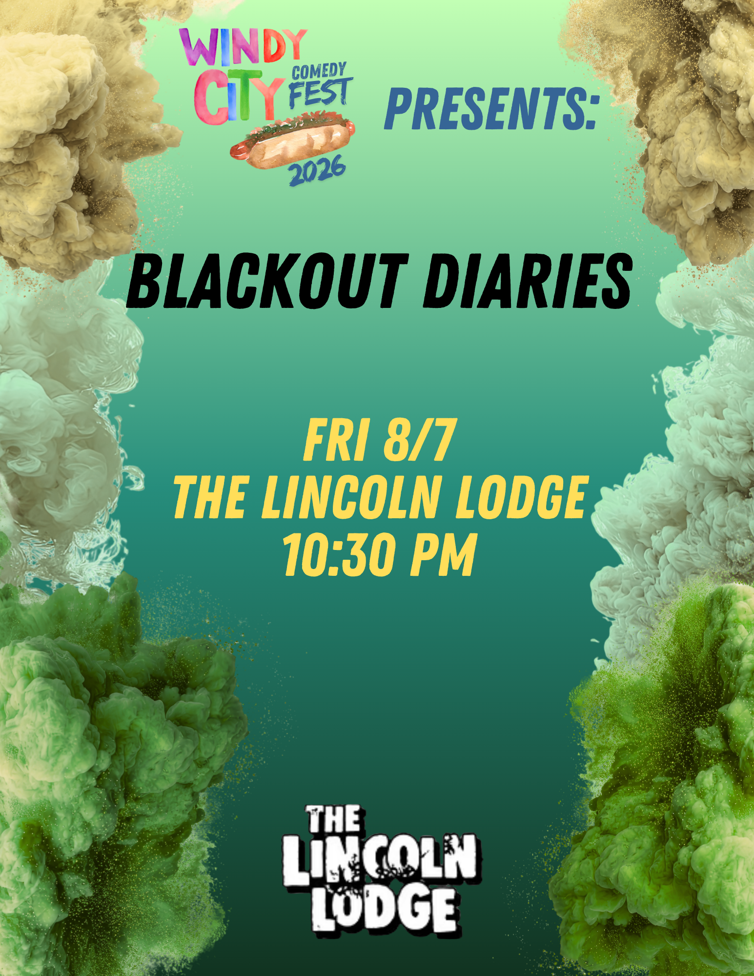 Blackout Diaries Lincoln Lodge Windy City Comedy Fest 2026