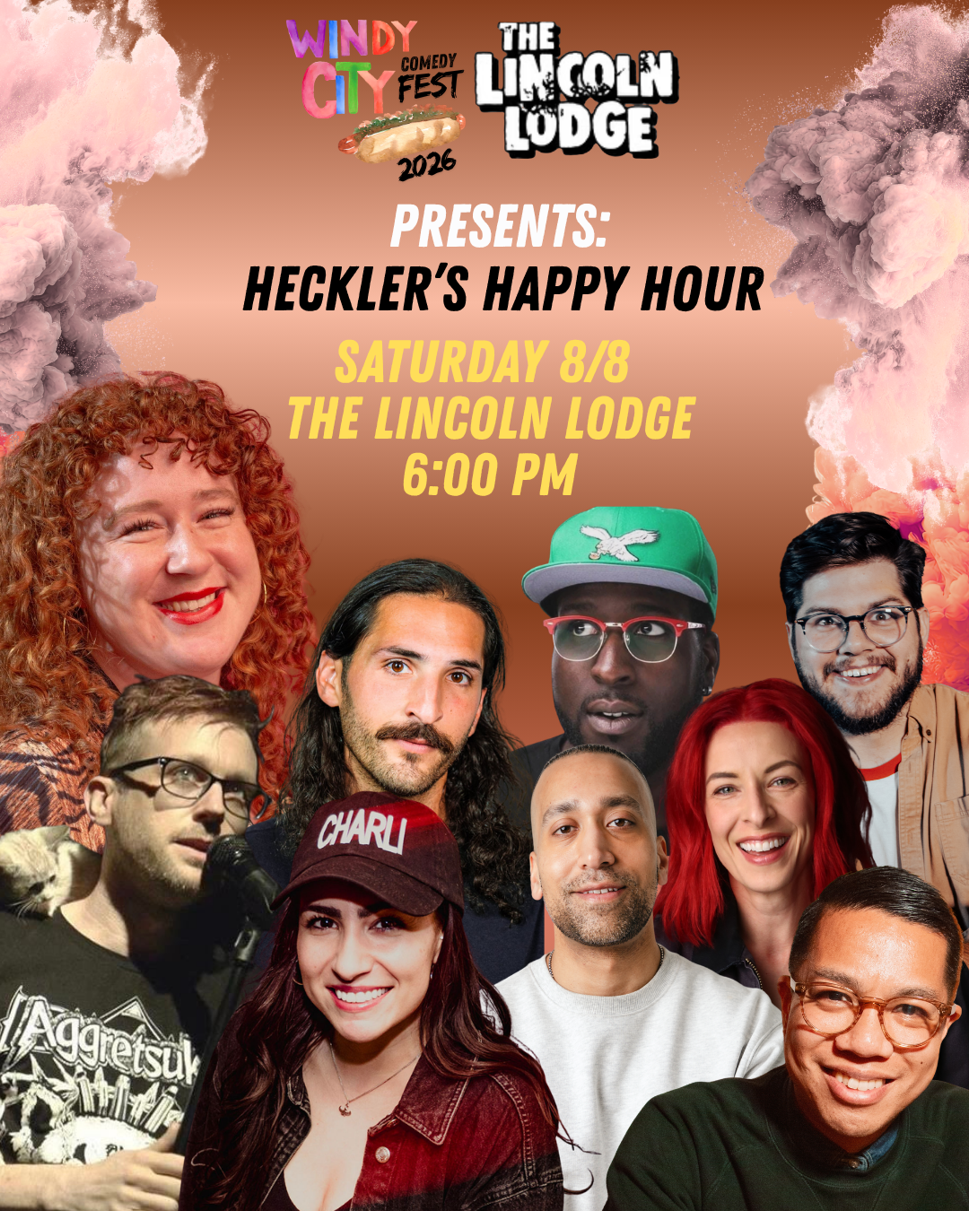 WINDUY CITY COMEDY FEST HECKLER'S HAPPY HOUR LINCOLN LODGE.png