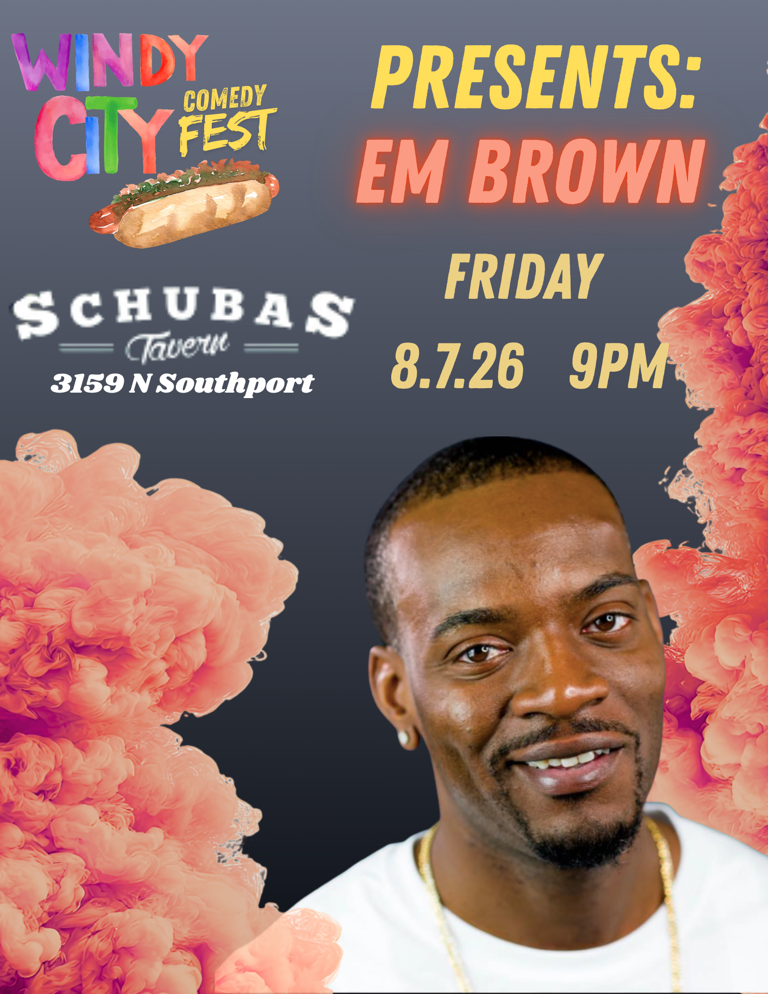 Em Brown 8_7 Schuba's windy city comedy fest 2026
