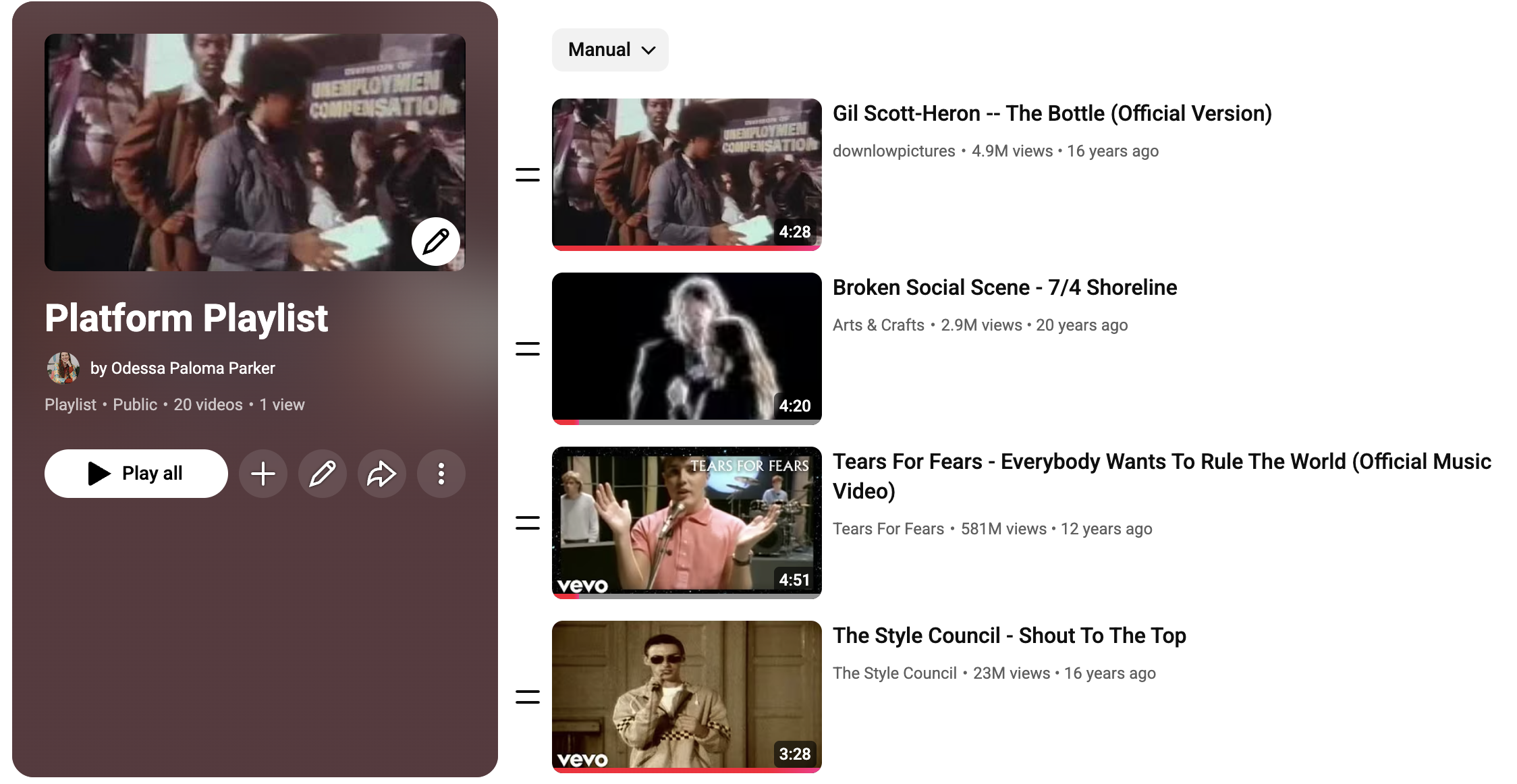 Platform Playlist