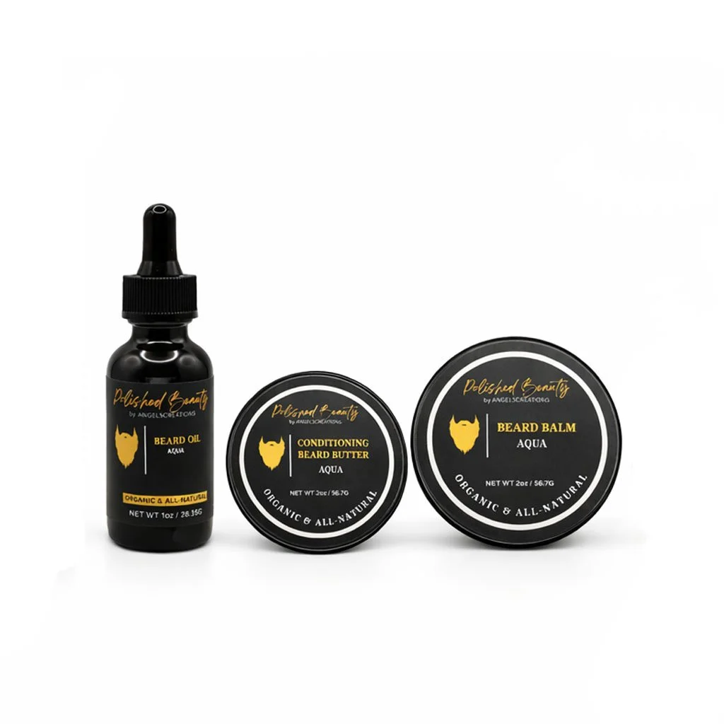 Moisture & Style Trio- • Beard Oil • Conditioning Beard Butter • Beard Balm