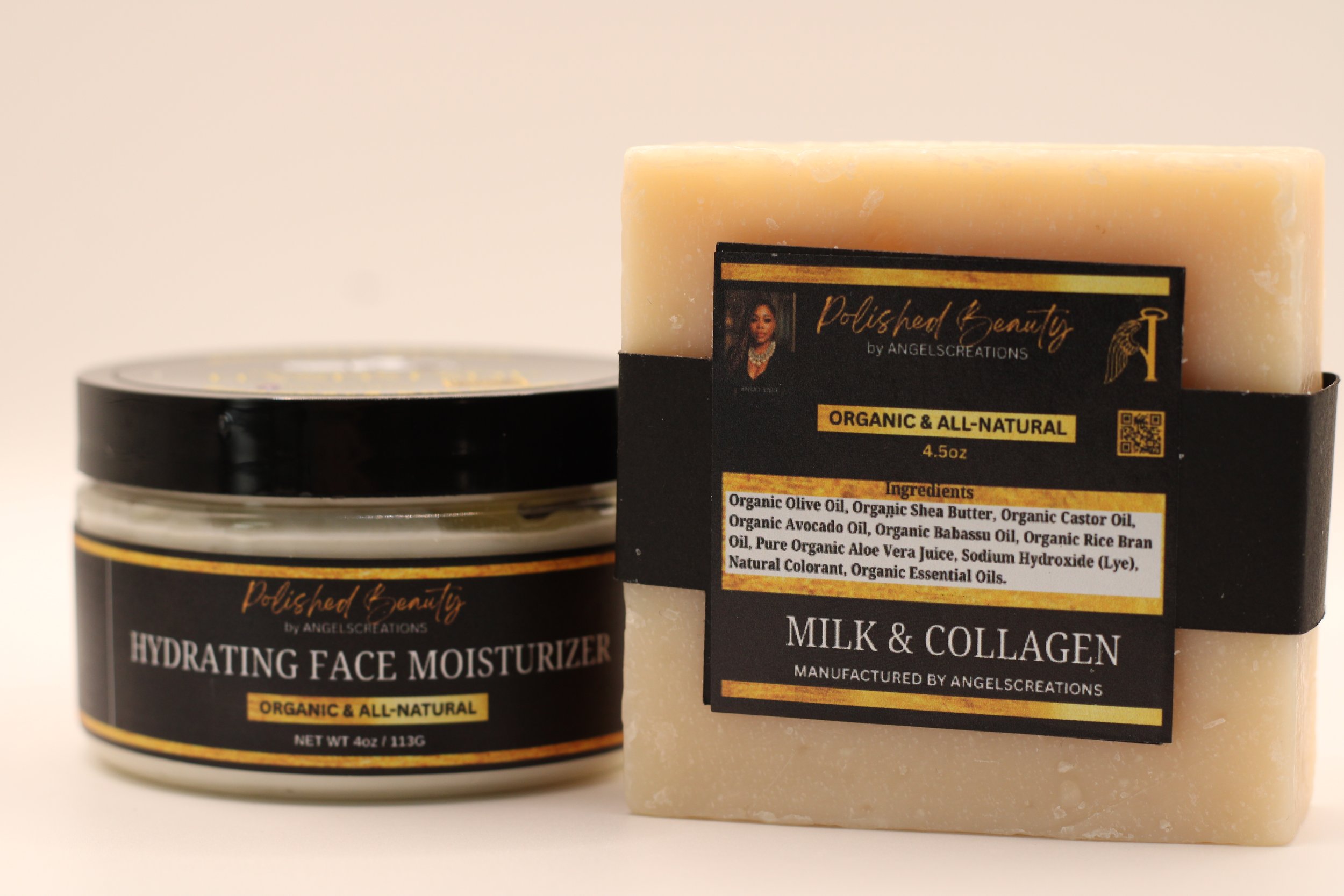 Milk & Collagen Face Care Duo — Milk & Collagen Face Bar • Hydrating Face Moisturizer